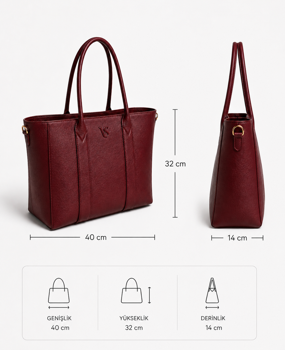 Premium Deri Tote Çanta - Valisenter™
