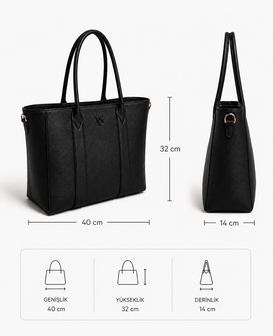 Premium Deri Tote Çanta - Valisenter™